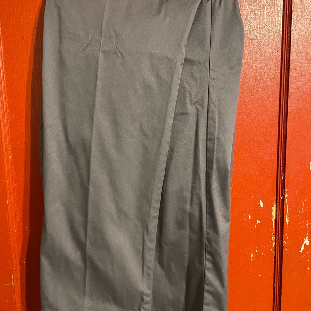 Gray Pleated Trousers